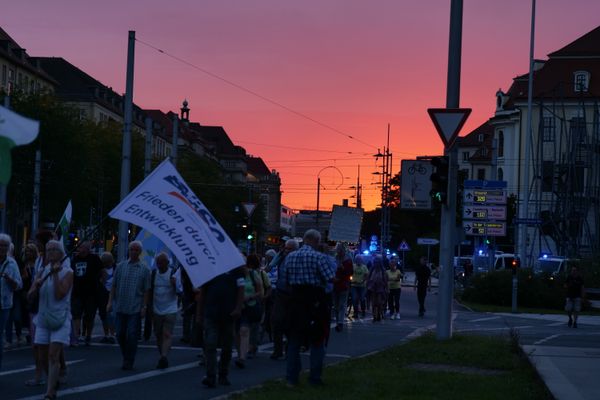 Dresdner Montagsprotest, 01.09.2025